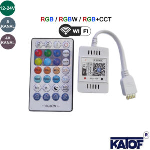 12-24V RGB/RGBW/RGBCCT LED Wifi Destekli RF Kumandalı LED Modülü