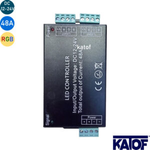 12-24V 48A RGB Şerit LED Kontrol Cihazı – Dokunmatik Renk Çarklı Kumandalı - Görsel 3