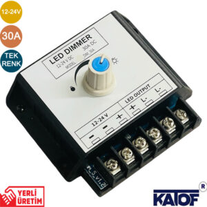 12-24V 30A Tek Renk Led Manuel Dimmer