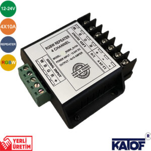 12-24V 4x10A RGBW Led Sinyal Güçlendirici Repeater