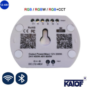 12-48V RGB, RGBW, RGB+CCT Wifi' li Bluetooth' lu UFO Led Dimmer