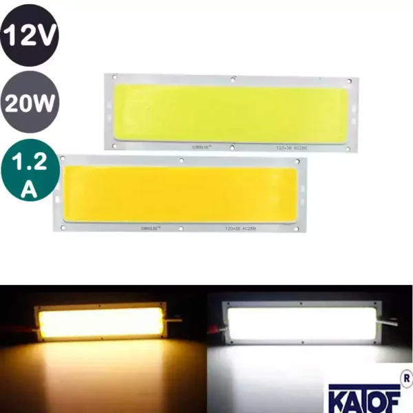 12V-Cob-Led-20W-Dikdortgen-Cob-Led-gunisigi-beyaz-karakoyledshop-min