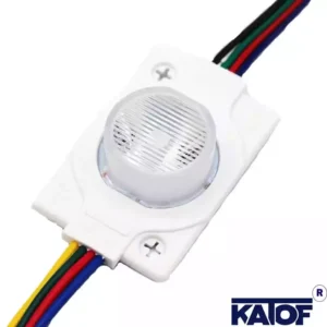 12V 1,5Watt Tekli Mercekli RGB Modül Led