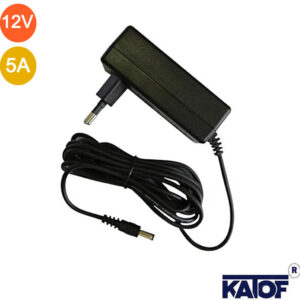 12V 5A Plastik Priz Tipi Adaptör - Görsel 1