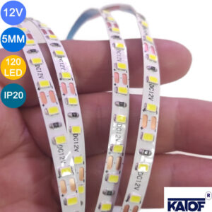 12V 5mm Beyaz 2835smd IP20 120ledli Şerit Led - Görsel 4