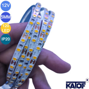 12V 5mm Gold Sarı 2835smd IP20 120ledli Şerit Led