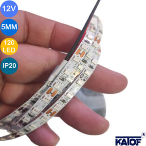 12V 5mm Kırmızı 2835smd IP20 120ledli Şerit Led