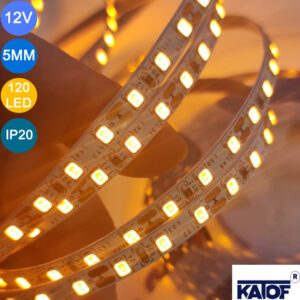 12V 5mm Sarı 2835smd IP20 120ledli Şerit Led - Görsel 6