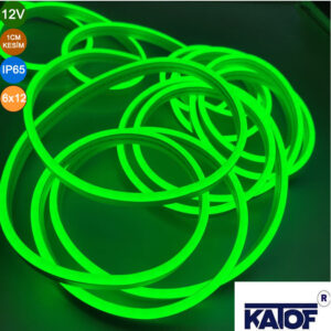 12V 6x12mm Yeşil 1cm Kesim Mix Silikon Esnek Neon Led - Görsel 4