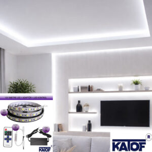 12V 3Çip Tek Renk Silikonlu Şerit Led + Adaptör + Kontrol Kumandası Seti - Görsel 8