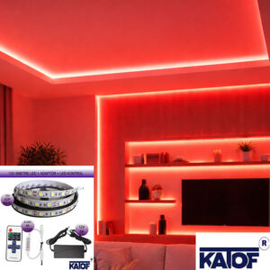 12V 3Çip Tek Renk Silikonlu Şerit Led + Adaptör + Kontrol Kumandası Seti - Görsel 7