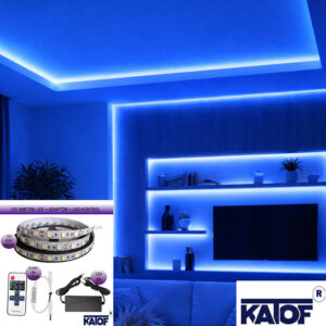 12V 3Çip Tek Renk Silikonlu Şerit Led + Adaptör + Kontrol Kumandası Seti - Görsel 6