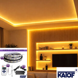 12V 3Çip Tek Renk Silikonlu Şerit Led + Adaptör + Kontrol Kumandası Seti - Görsel 5