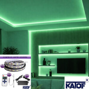 12V 3Çip Tek Renk Silikonlu Şerit Led + Adaptör + Kontrol Kumandası Seti - Görsel 4