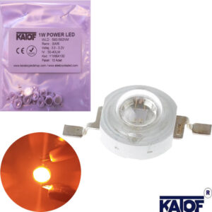1Watt Sarı Power Led 590-592nm (10 Adet) - Görsel 3