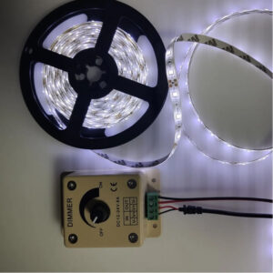 12-24 Volt 8 Amper Tek Renk Led Manuel Dimmer - Görsel 3