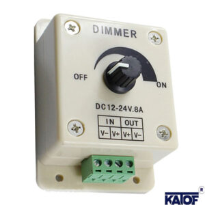 12-24 Volt 8 Amper Tek Renk Led Manuel Dimmer