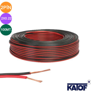 2pin 0.22mm Led Bağlantı Kablosu 100metre