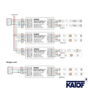 SP902E Pixel Led Sinyal Güçlendirici 5-24V - Görsel 3