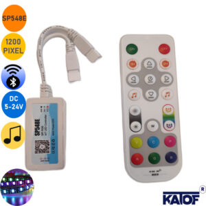 SP548E Sese Duyarlı RGB Pixel Led Kontrol Wifi, RF Kumandalı