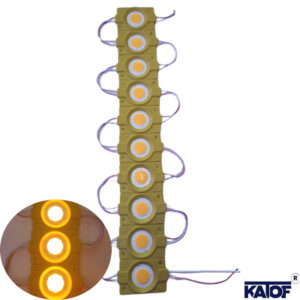 12V 2.4W Sarı IP65 Kare Cob Modül Led (10 Adet)
