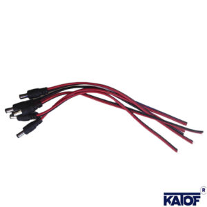 12V DC 2pin 10mm Uçlu 21cm Kablolu Erkek Jack (10 Adet) - Görsel 3