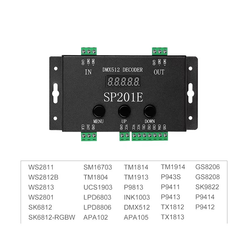 SP201E Decoder RGB, RGBW Pixel Led Kontrol Cihazı – Karaköy Led Shop