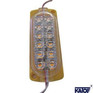 12V 2.4W Sarı 2835smd Çakar Modül Led (5 Adet) - Görsel 5