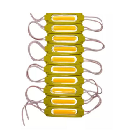 12 Volt 2 Watt Sarı Mercekli Cob Modül Led (10 Adet)