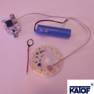 3 Volt Type-C Soketli 3 Renk 24 Ledli Dokunmatik Pcb Modül Led - Görsel 2