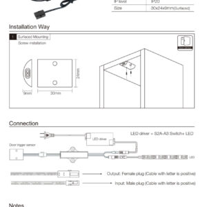 Yüzeye Monte Mobilya Dolap Kapak Sensörü Tekli - Görsel 4
