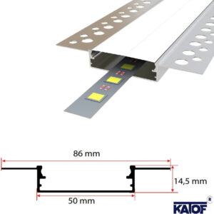 5cm 3mt Düz Trimless Led Profil - Görsel 3