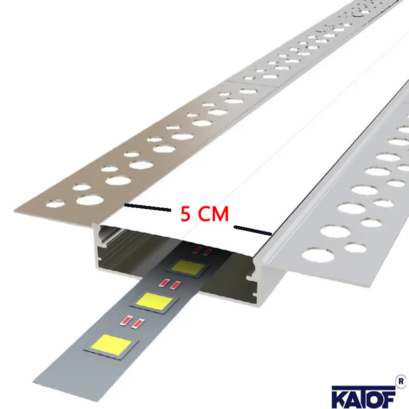 5cm 3mt Düz Trimless Led Profil