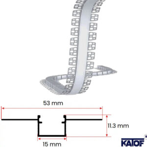 1.5cm 3mt Esnek Trimless Led Profil - Görsel 4
