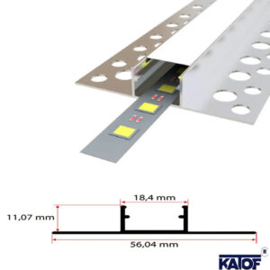 1.8cm 3mt Ters Trimless Led Profil - Görsel 3