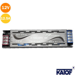 12 Volt 12.5 Amper 150W Slim Metal Kasa Adaptör Premium