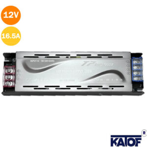 12 Volt 16.5 Amper 200W Slim Metal Kasa Adaptör Premium