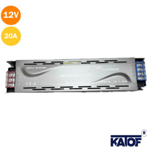 12 Volt 20 Amper 250W Slim Metal Kasa Adaptör Premium