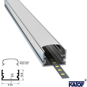 12X18mm Led Kanal Profili 3Mt. - Görsel 3