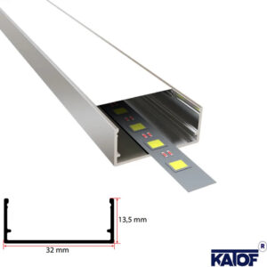 32X13mm Led Kanal Profili 3Mt. - Görsel 3