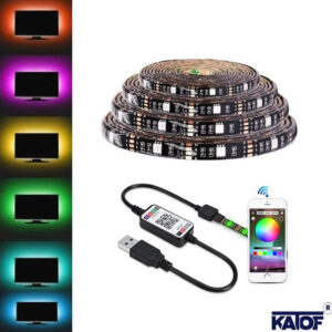 5 Volt USB'li Televizyon (TV) arkası aydınlatma RGB Şerit Led