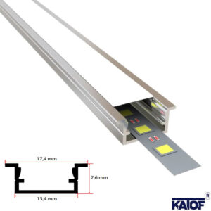 8X17 Kanatlı LED Profili 3MT. - Görsel 3