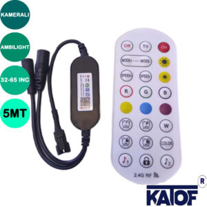 Kameralı Ambilight Televizyon (TV) arkası RGB Şerit Led Seti 5 Mt. - Görsel 4