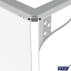 12.7mm 3mt Trimless Dış Köşe LED Profili - Görsel 4