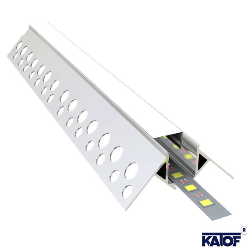 12.7mm 3mt Trimless Dış Köşe LED Profili