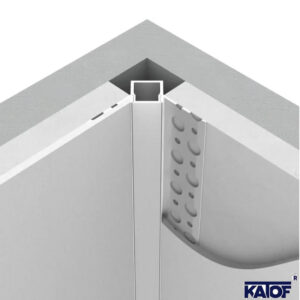 12.7mm 3mt Trimless İç Köşe LED Profili - Görsel 4