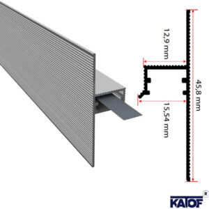 Sıva Altı LED'li Süpürgelik Profili 3MT. - Görsel 3