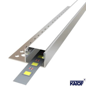 14.8mm 3mt Tek Kanatlı Ters Trimless LED Profili - Görsel 1