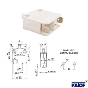 Ters Kapalı Kontak Dolap Switch - Görsel 3
