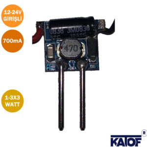 12-24V 1-3x3watt 700mA Led Sürücü
